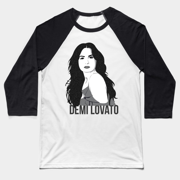 Demi Lovato Baseball T-Shirt by MariangelTorres